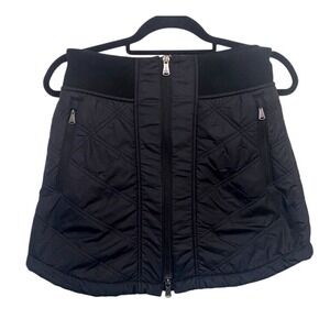 PrAna‎ Black Skirt Elsa Quilted Fleece Lined Woman's Size XS